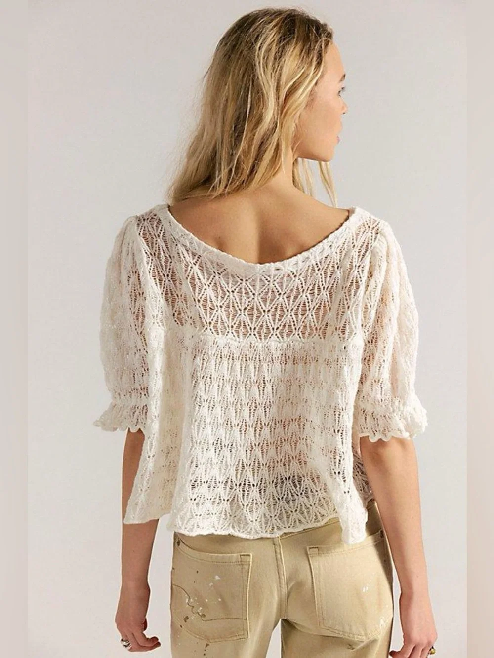 NWT! FP Free People Moonstruck Babydoll Blouse Sz Medium